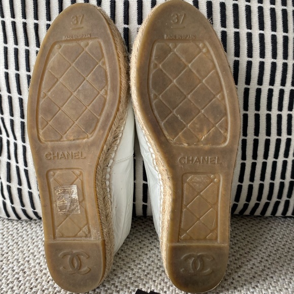Coco Chanel Leather Espadrilles 37 Ladies - Picture 3 of 9